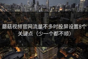 蘑菇视频官网流量不多时投屏设置8个关键点（少一个都不顺）