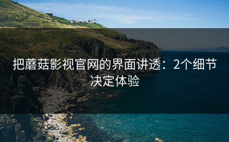 把蘑菇影视官网的界面讲透：2个细节决定体验